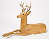 Folk Art Deer Sculpture
