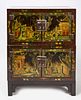 Lacquered Two-Part Chinese Chest
