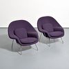 Pair of Eero Saarinen WOMB Chairs