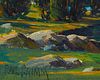 Paul Grimm (1891-1974), "Palisade Glacier," Oil on canvas, 24" H x 30" W