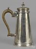 English silver coffee pot, 1723-1724, bearing t