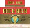 1938 Bock Beer 12oz WI36-15 Label Berlin Wisconsin