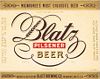 1946 Blatz Pilsener Beer 32oz One Quart WI288-81 Label Milwaukee Wisconsin