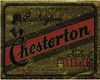 1939 Chesterton Select Ale 8oz WI47-13V Label Burlington Wisconsin
