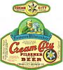 1933 Cream City Pilsener Type Beer 12oz WI344-35 Label Milwaukee Wisconsin