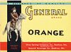1950 General Orange Soda Madison Wisconsin 24oz Label 