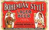 1936 Bohemian Style Lager Beer 6oz WI206-10 Label Kewaunee Wisconsin