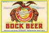 1934 Miller Bock Beer 12oz WI287-44 Label Milwaukee Wisconsin