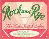 1950 Rocky & Rye Soda Madison Wisconsin 24oz Label 