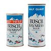 (Lot of 2) Busch Bavarian Flat Top cans