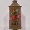 Red Fox Cone Top Beer Can