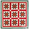 York County, Pennsylvania Feathered Star quilt