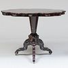Japanese Mother-of-Pearl Inlaid Black Lacquer Center Table