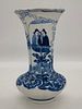 A Chinese Porcelain Blue And White Vase-Qing Dynasty