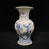  Chinese Porcelain Blue And White Vase-Qing Dynasty