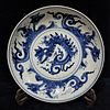  Chinese Porcelain Blue And White Plate-Qing Dynasty