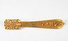 A Qing Dynasty Pure Gold Carved Hairpin