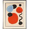 Alexander Calder, color lithograph, 1969