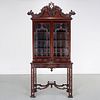 Antique Chinese Chippendale style cabinet on stand