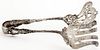 Durgin sterling silver asparagus tongs