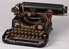Scarce Fox Sterling typewriter, ca. 1920