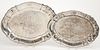 Two Gorham sterling silver trays