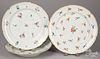 Three Niderviller porcelain plates, late 18th c.