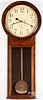 Atkins Clock Co. rosewood regulator wall clock