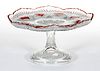 TACOMA (OMN) - RUBY-STAINED SALVER / CAKE STAND