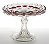ELECTRIC - RUBY-STAINED SALVER / CAKE STAND