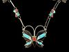 Rosita Wallace Zuni Butterfly Necklace