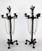 Pair of 5-arm neo-classical candelabra
