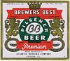 1948 Brewers' Best Beer 12oz IL10-8 Label Chicago Illinois