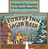 1933 Forest Inn Lager Beer 12oz IL12-03 Label Chicago Illinois