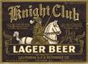 1933 Knight Club Lager Beer 12oz IL58-05 Label Chicago Illinois