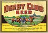 1936 Derby Club Beer 12oz IL58-13 Label Chicago Illinois
