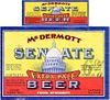 1933 Senate Extra Pale Beer 12oz IL35-18 Label Chicago Illinois
