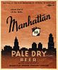 1935 Manhattan Pale Dry Beer IL33-15 Label Chicago Illinois