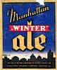 1935 Manhattan Winter Ale 12oz IL33-17 Label Chicago Illinois