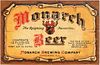 1935 Monarch Beer 12oz IL36-05 Label Chicago Illinois