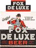 1937 Fox De Luxe Beer 12oz IL22-20 Label Chicago Illinois