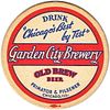 1935 Old Brew Beer IL-GAR-1 Coaster Chicago Illinois