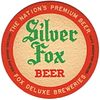 1940 Silver Fox Beer IL-FOX-17 Coaster Chicago Illinois