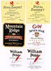 Circa 1950 Lot of 17 Gooderham & Worts Distillery Whiskey Labels Peoria 