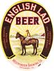 1935 English Lad Beer 32oz One Quart IL53-04 Label Chicago Illinois