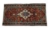 1930's Kashan Persian Hand Knotted Wool Runner Rug