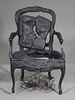Fernandez Arman (French, 1928-2005) Bronze 33" Chair
