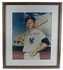 Mickey Mantle Autographed Photograph, Framed