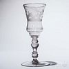 Colorless Glass Toasting Goblet