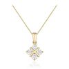 4 Stone Diamond Necklace